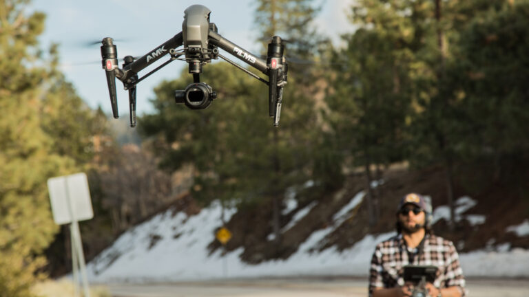 Aaron Kahn, flying the DJI Inspire 2, films the Toyota Tacoma in Wrightwood’s stunning snowy mountains. Go behind the scenes as the team navigates the cold conditions for this dynamic shoot.