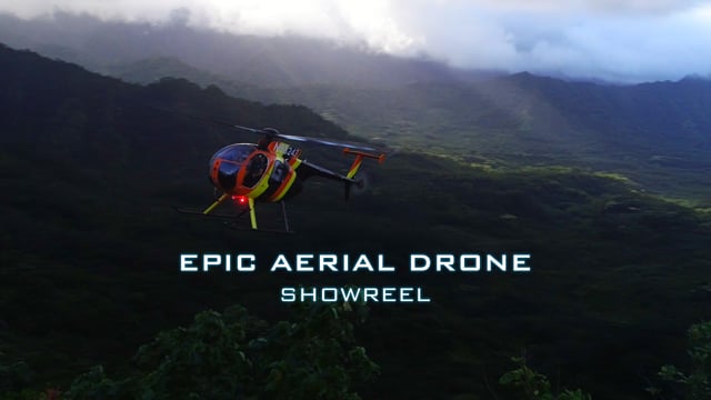 Image promoting the Epic Aerial Drone Showreel by AMK Films.